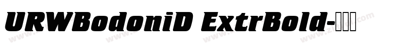 URWBodoniD ExtrBold字体转换